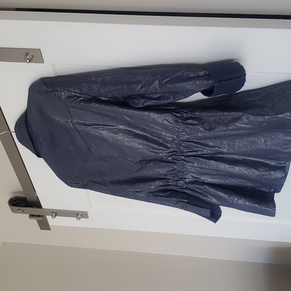 CHICO'S Women's Blazer Blue Size 3 - Picture 5 of 5